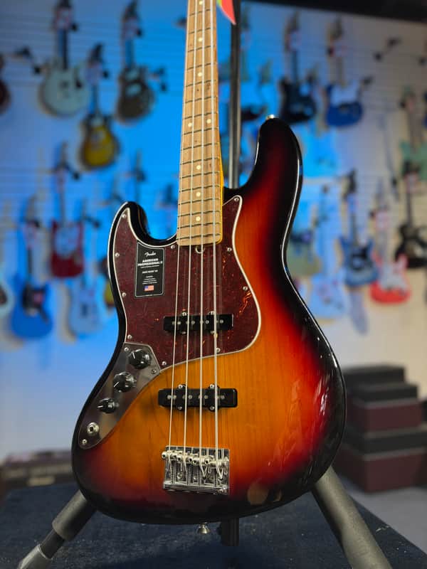 Fender American Professional II Jazz Bass Left-Handed 3 Color Sunburst Rosewood Fingerboard 451 image 1
