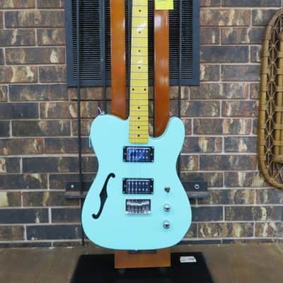 Xaviere XV650 Semi Hollow Thinline Tele Style Electric Guitar - Surf Green image 1