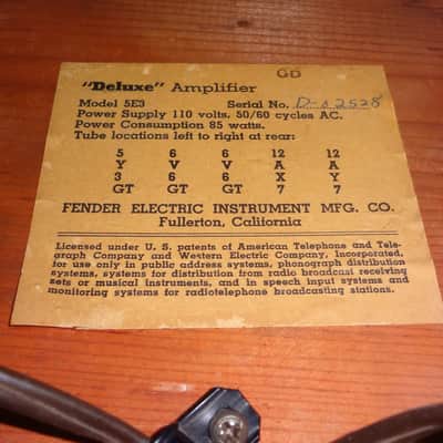 Fender Deluxe 1957 Tweed 5E3 image 4