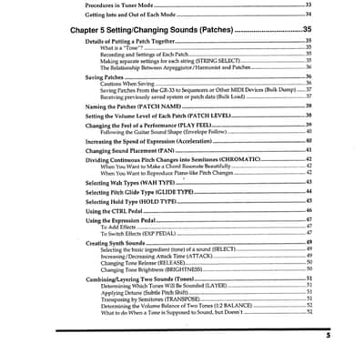 Roland GR-33 — Owners Manual User Guide Instructions — 127 Pages — USA Made image 3