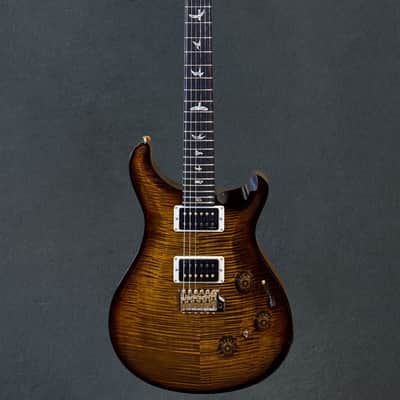 Paul Reed Smith Custom 24 Piezo 10 Top - Black Gold Wraparound Burst image 3