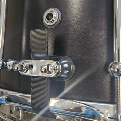SJC Custom Maple Snare Drum 2023 Black 7x14 image 8