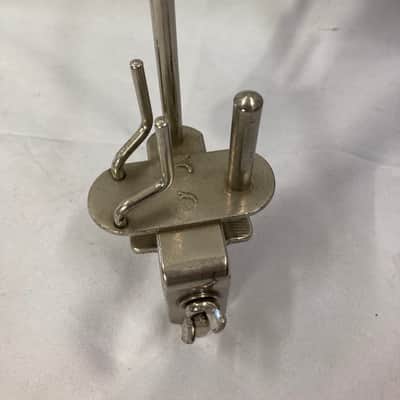 WFL - "Solid-Grip" Utility Wood Block and Cymbal Holder 1930's - Nickel image 2