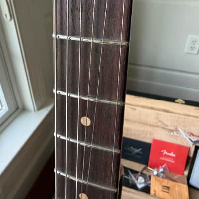 2025 Fender Custom Shop Stratocaster Custom Deluxe SR25 Matching Headstock Heavy Relic - Aged Lake Placid Blue image 7