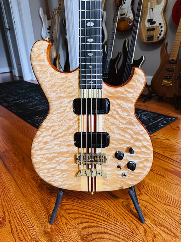 Alembic Spoiler SMB 5-String Bass 1989 - 5A Quilted Maple Top image 1