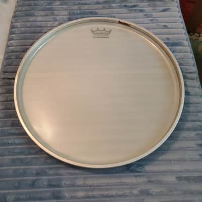 WOW! *1950s 1960s REMO 13" DRUMHEAD * Nearly NEW! * White Coated *HUGE CROWN LOGO * (Large Crown Logo) Vintage head image 6