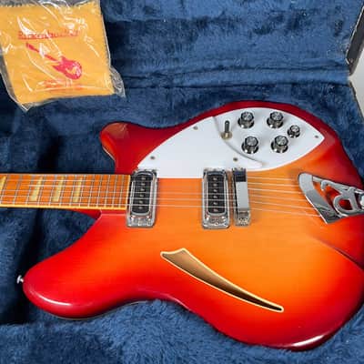 1988 Rickenbacker 360 Fireglo Electric Guitar w/OHSC image 5
