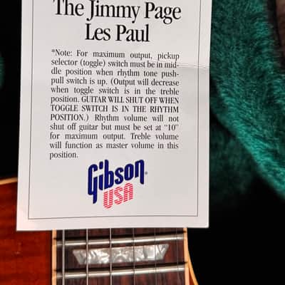 Gibson Jimmy Page Signature Les Paul Standard 1995 - 1999 - Light Honeyburst image 9