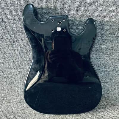 Black Left Handed Guitar Strat Style Basswood Body image 4