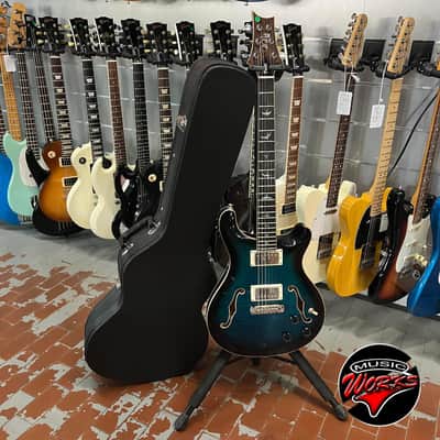 Prs   Se Hollowbody Ii Piezo Peacock Blue image 9
