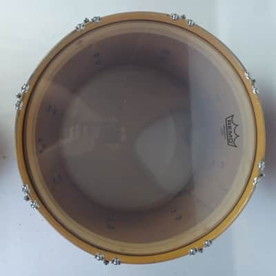 WFL Ludwig 12x17"Tenor Tom Drum Red Lacquer +Natural Maple Wood Hoops Vintage40s image 9