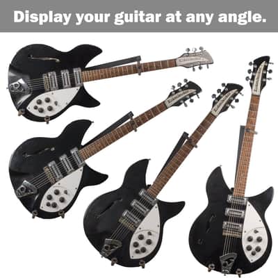 String Swing Guitar Holder Horizontal Low-Profile Narrow-Body for Flat Wall Mount Bass and Electric Guitars image 3