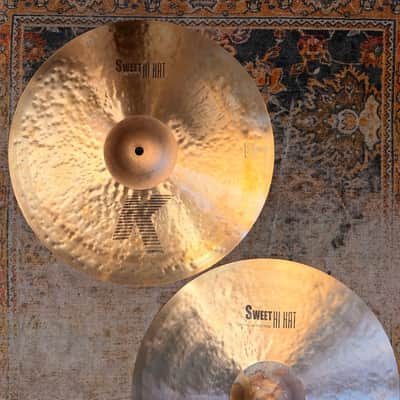 Zildjian K SWEET 16” Hihats HUGE 1234 1930 g AMAZING Shape! MASSIVE DARK HATS! Discontinued? Don’t Pay $700 image 3
