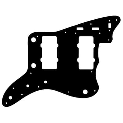 Custom Pickguard For 1966 - 1968 Made in Japan Fender Jazzmaster Reissue - Black/White/Black .090" image 1