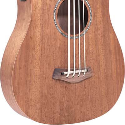 Gold Tone M-Bass25/FL 25.5'' Scale fretless acoustic electric MicroBass w/ Gig Bag, Cable, Geartree Cloth, Stand, and Tuner image 2