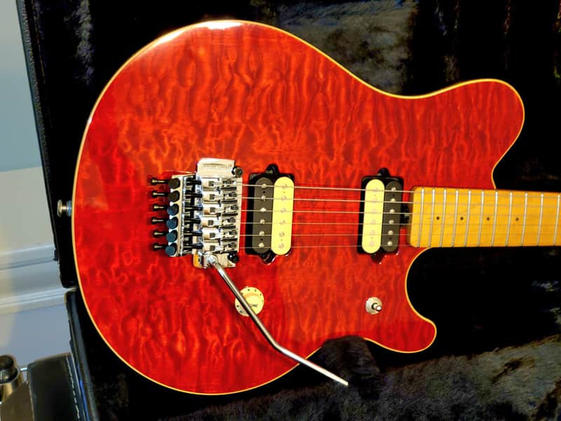 VIDEO! 1995 Ernie Ball Music Man EVH Eddie Van Halen Signature Red Quilt COLLECTOR GRADE 1 owner image 1