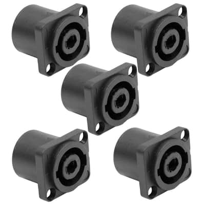 Seismic Audio SAPT240-5PACK 4-Pole Speakon Panel Mount Cable Connectors (5-Pack)