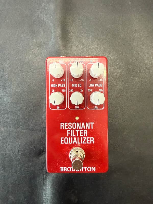 Broughton Audio Resonant Filter Equalizer Pedal 2024 - Present - Red- pre owned image 1