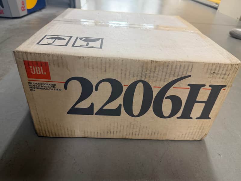 JBL 2206H Professional Series 8 Ohm Woofer New Sealed In Box image 1