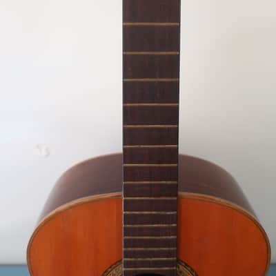 Project Vintage 1960s Silviano Herrera Classical Guitar H-Sil Mariachi Studio Project Crack On Lower Bout Rarely Listed For Sale Paracho Mexico Mexican Jesus Herrera image 3