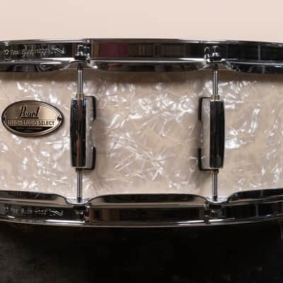 Pearl 5.5x14 Session Studio Select Nicotine White Marine Pearl Snare Drum image 2