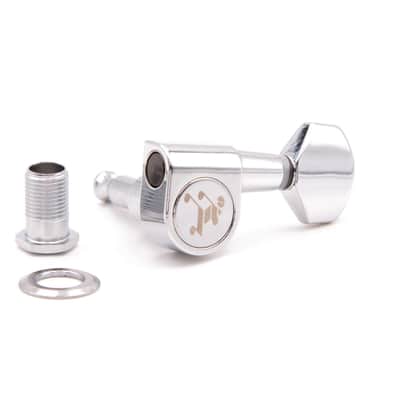 Tone Ninja Import 2-Pin tuner set, 7 String Inline, Chrome image 1