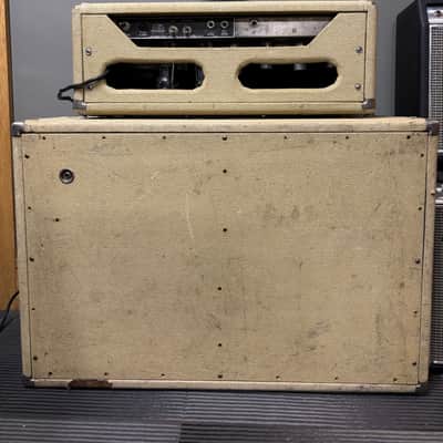 Fender Bassman 6G6-A Brownface 50-Watt 2x12" Piggyback Guitar Amp 1962 - 1963 - Blonde image 4