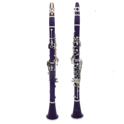 Bb Clarinet 17-Key Ebonite Body – Purple | Student & Intermediate Concert / Marching Band Clarinet Set image 5