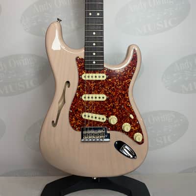 Fender American Professional II Stratocaster Thinline - Transparent Shell Pink image 1