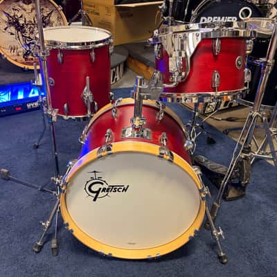 Gretsch Brooklyn series 4 piece/holder 2022 - satin cherry image 2