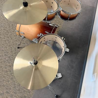Tan Fade Birch Cocktail Drum Set with Cymbals JBM1037 image 2