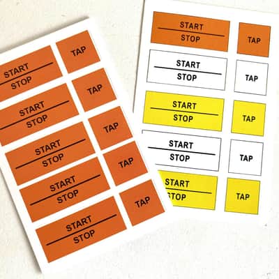 10pcs TR-808 Button Label Inserts – Replacement for RE-808 / TR-808 Drum Machine