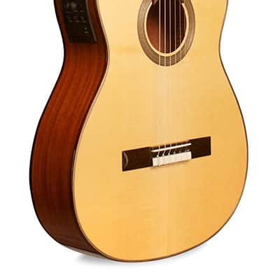 Cordoba Fusion 12 Natural SP Classical Guitar, Solid Spruce top, Crossover Neck, Radiused Fretboard image 3