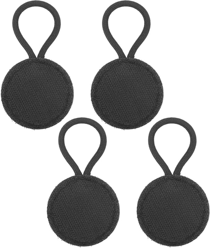 4pcs Mic Clips for Law Enforcement, Radio Microphone Holder Extra Strong Stitching Police Mic Clip Hands-Free Equipmen Accessories Microphone Radio Loop for Vest Belt Outgoing Activities image 1