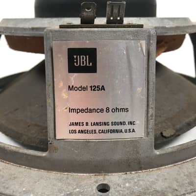 (1) JBL 125A 10" Bass Sub-Woofer for L25 L36 Speaker Vintage Original image 6
