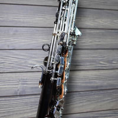 Cannonball Big Bell Stone Series Arc Soprano Sax Black with Silver Keys - SA5-BS image 5
