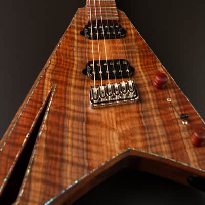 Hoff Guitars Valnut (Neck-Through, Multi-Scale, Semi-Hollow V 2024 - Polymerized Tung Oil image 4