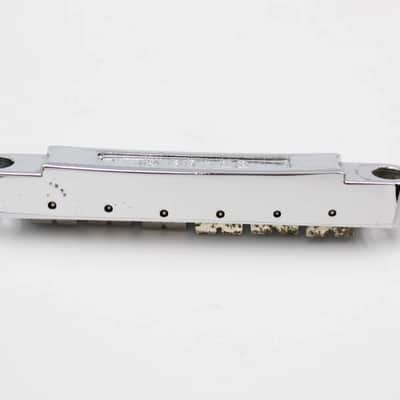 1980s Vintage Epiphone BR-EG Guitar Tune-O-Matic Chrome Guitar Bridge for Gibson Les Paul image 7