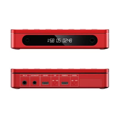 FiiO DM13 Multifunctional Portable Stereo CD Player with Long-Lasting Battery, Supports USB Ripping, Optical/coaxial/3.5mm/4.4mm outputs (Red Bluetooth) image 5