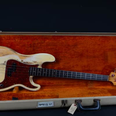 1963 Fender Precision Bass with Rosewood Fretboard - Blonde image 15