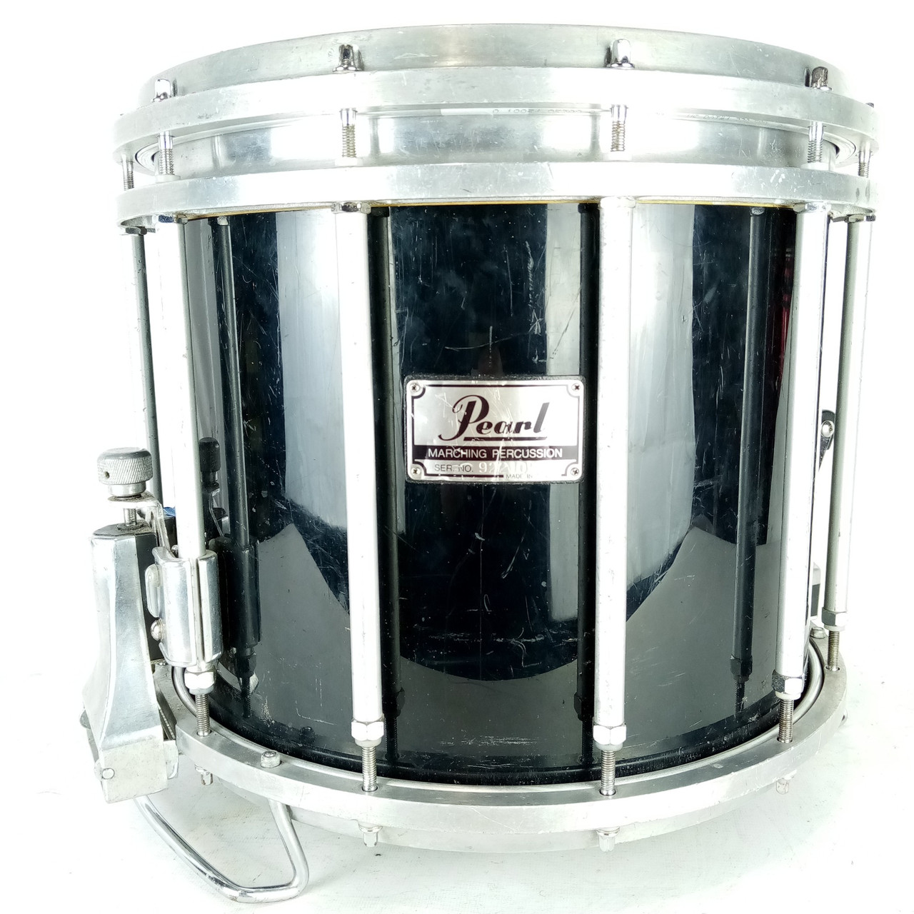 Pearl 12x14"Championship FFX Maple Marching Snare Drum Black Free Floating 12Lug — main photograph