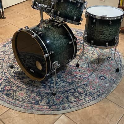 Tama Starclassic Performer MBS42S 4-Piece Shell Pack 2022 - Molten Steel Blue Burst image 4