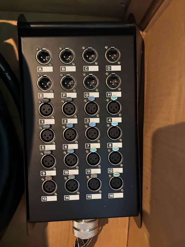 Seismic Audio 16x8x50 16-Channel XLR Snake Cable 50'  used 3 times!! image 1