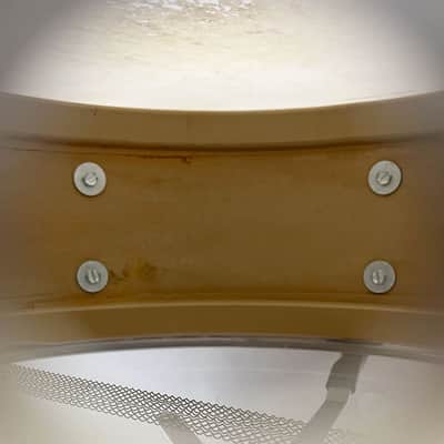 Vintage 1960s Slingerland Student Model Snare Drum in White Marine Pearl image 7