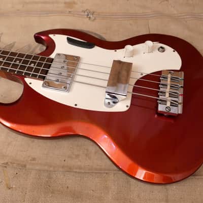 Gibson Melody Maker Bass SG EB 1968 - Sparkling Burgundy Metallic image 15