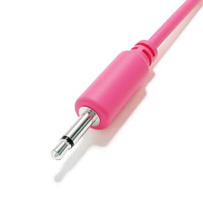 ExcelValley [Pink | 10 cm - 3.94"] 5-Pack - Mono Modular Patch Cables Eurorack Synthesizer image 4