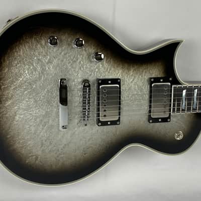 ESP Eclipse Custom Silver Liquid Metal Burst LEFT HANDED Electric Guitar LH + Hard Case MIJ - NEW - IN STOCK image 10