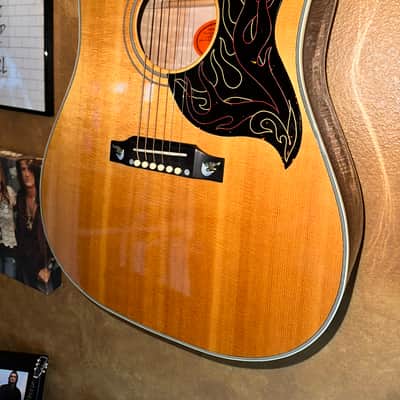 2001 GIBSON CUSTOM SHOP FIREBIRD DREADNOUGHT ACOUSTIC GUITAR NATURAL FINISH LIKE NEW image 3
