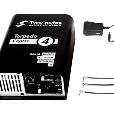 Two Notes Torpedo Captor 4 + Gator 9V Power Combo & 3 Patch Cables image 1