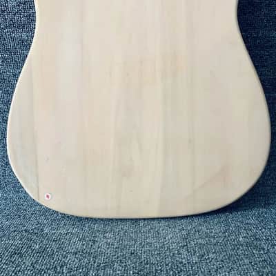 Unfinished Telecaster Style Guitar Body with Wood Cracks image 5